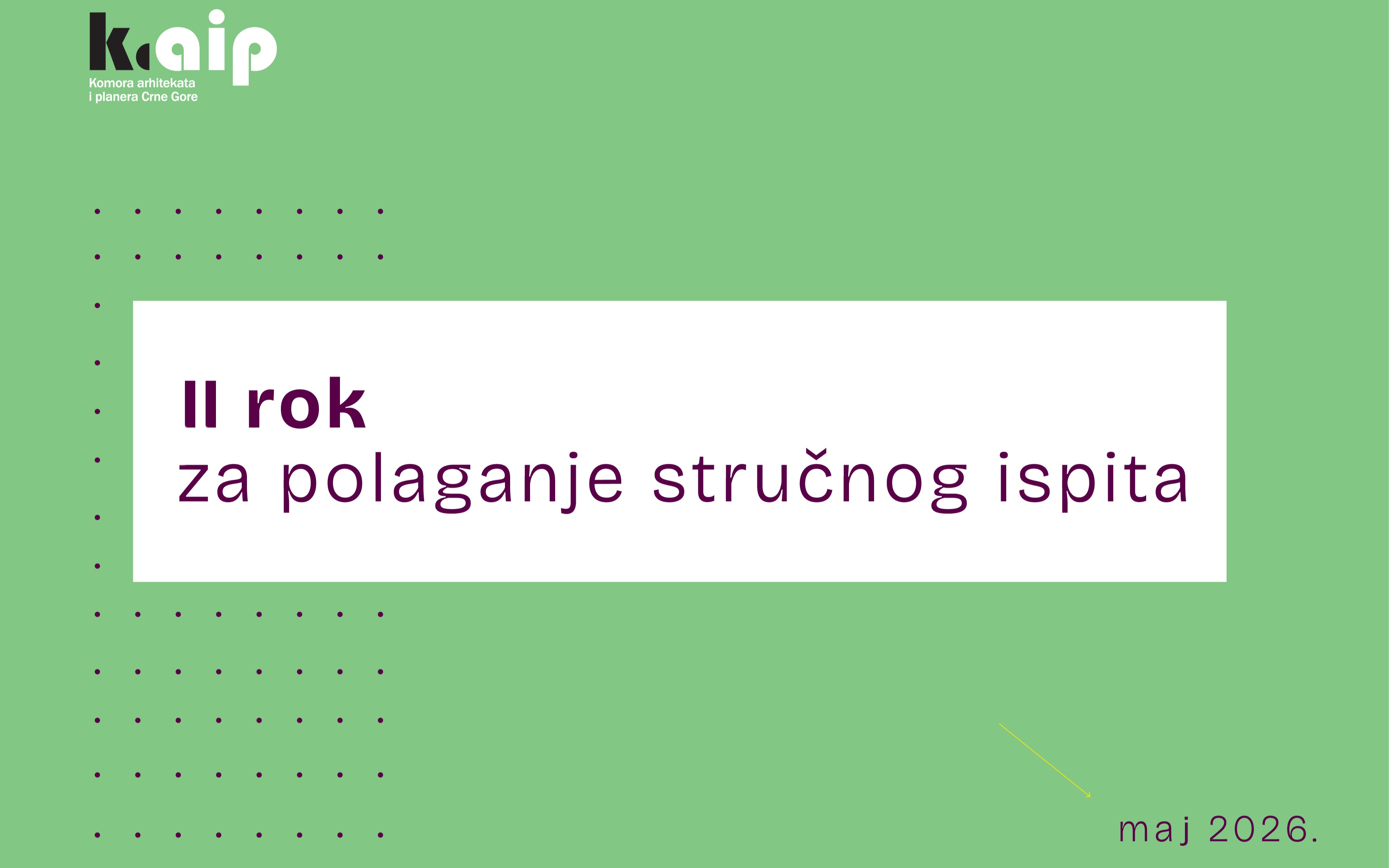II rok za polaganje stručnog ispita